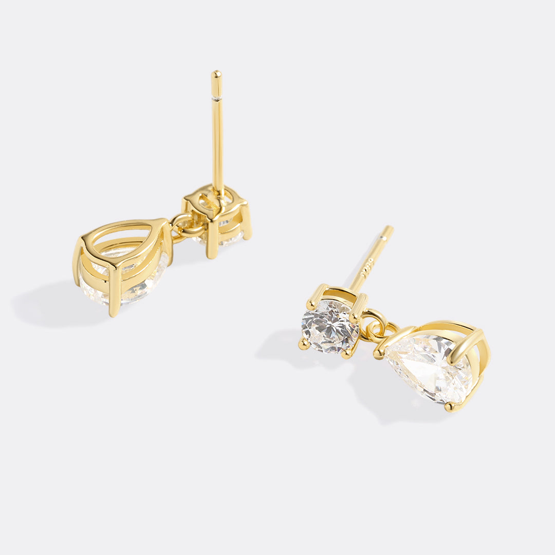Pear Drop Earrings – Mint & Lily