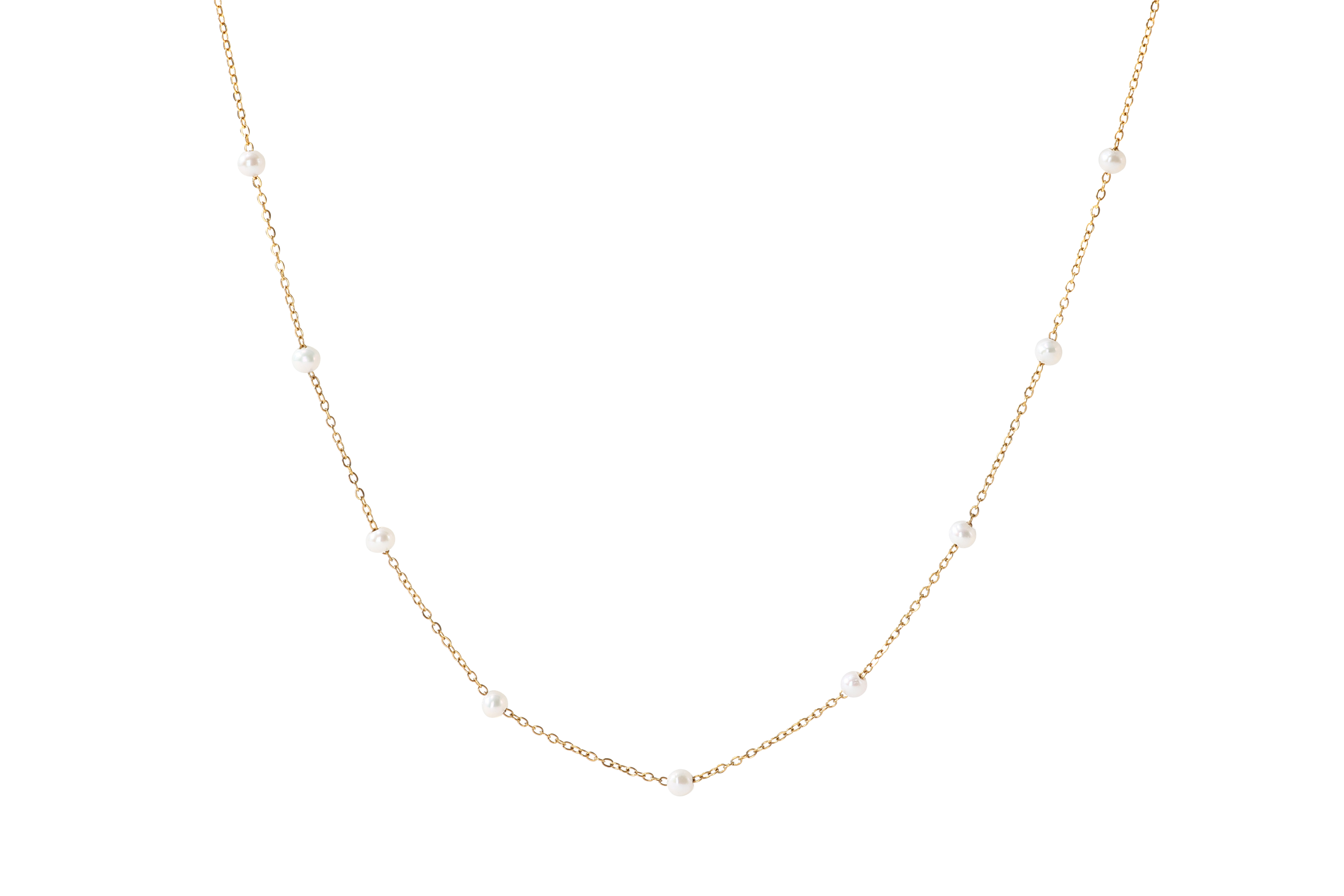 Pearl Station Necklace