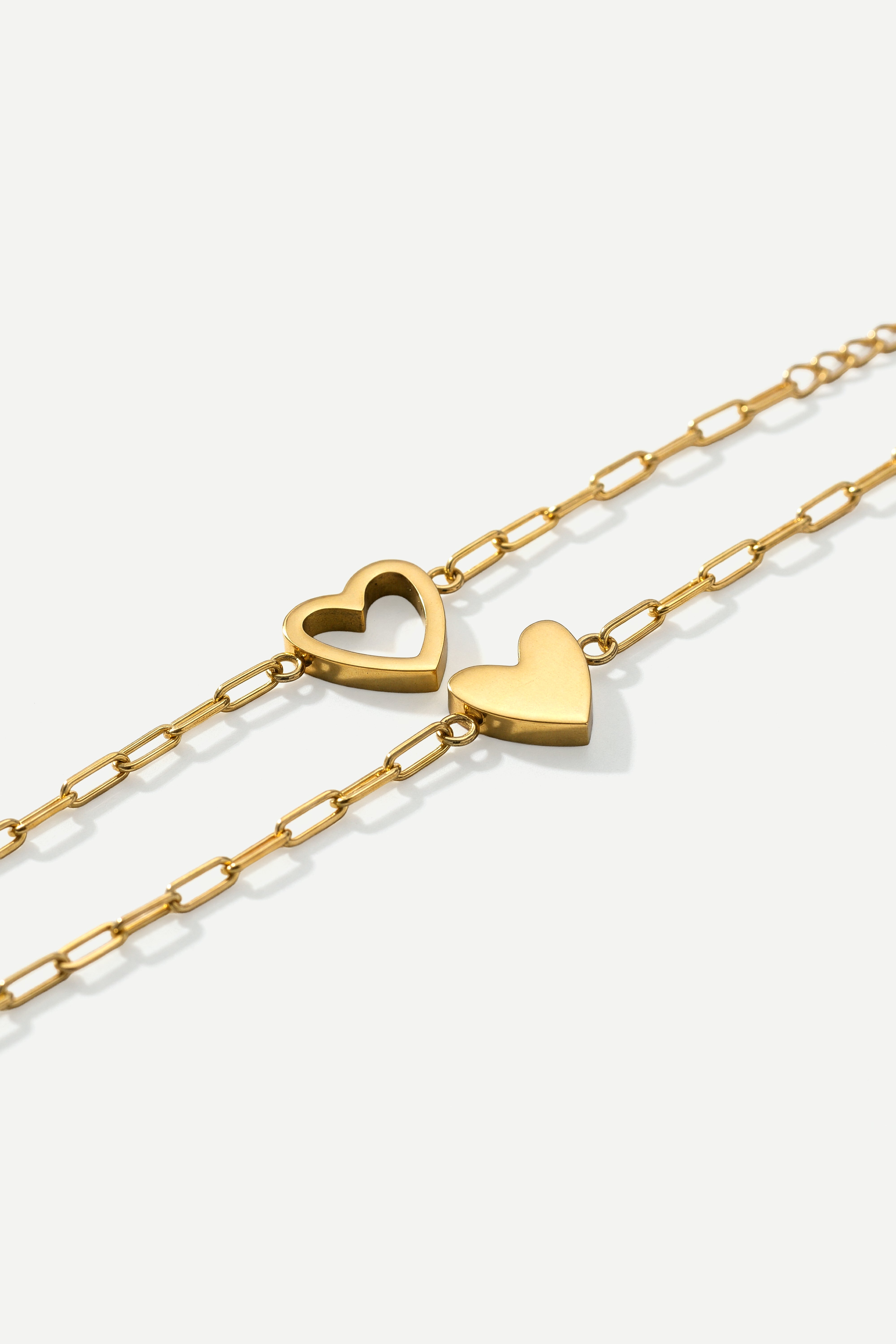 Perfect Fit Heart Bracelet Set – Mint & Lily