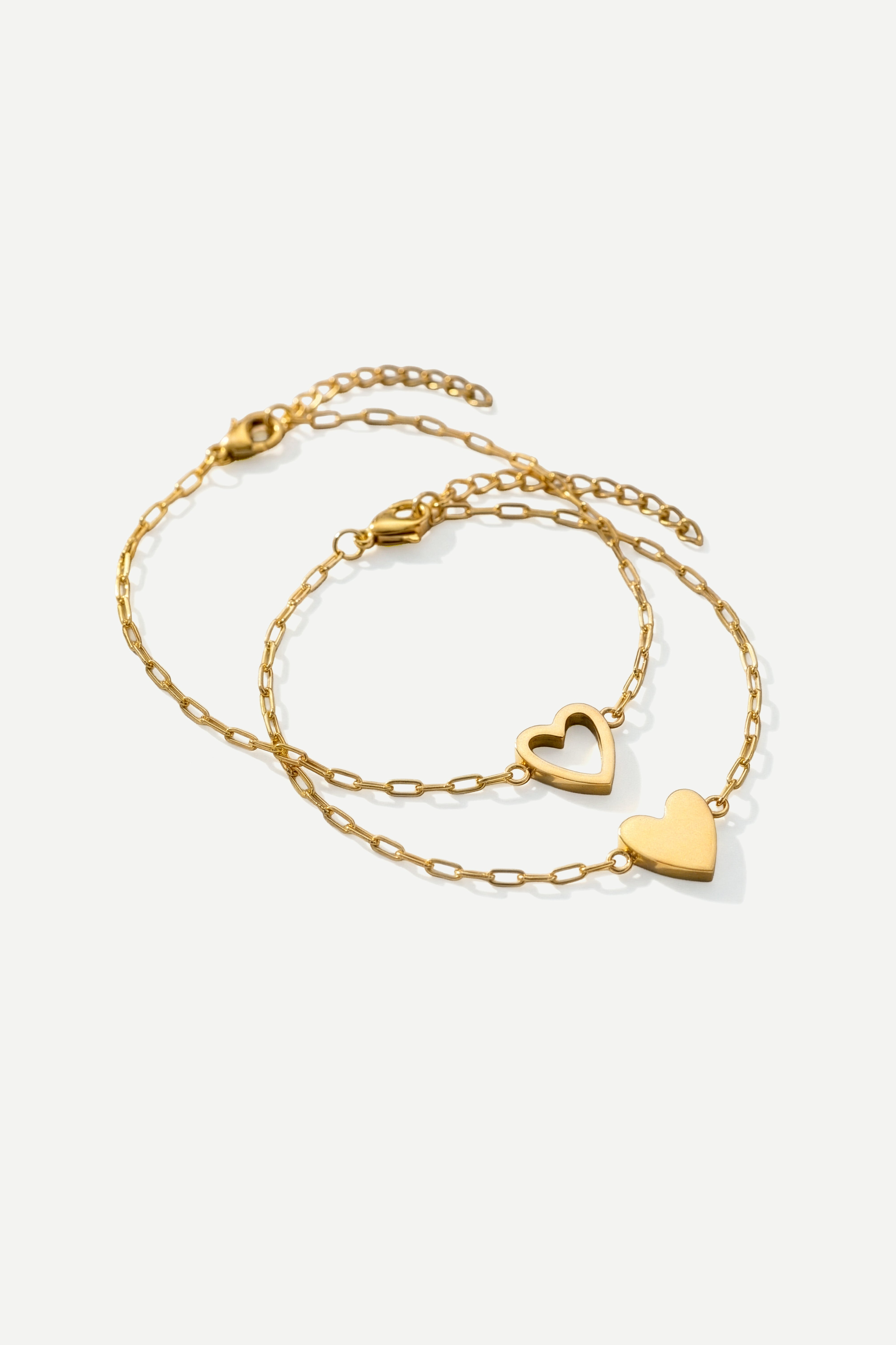 Perfect Fit Heart Bracelet Set – Mint & Lily