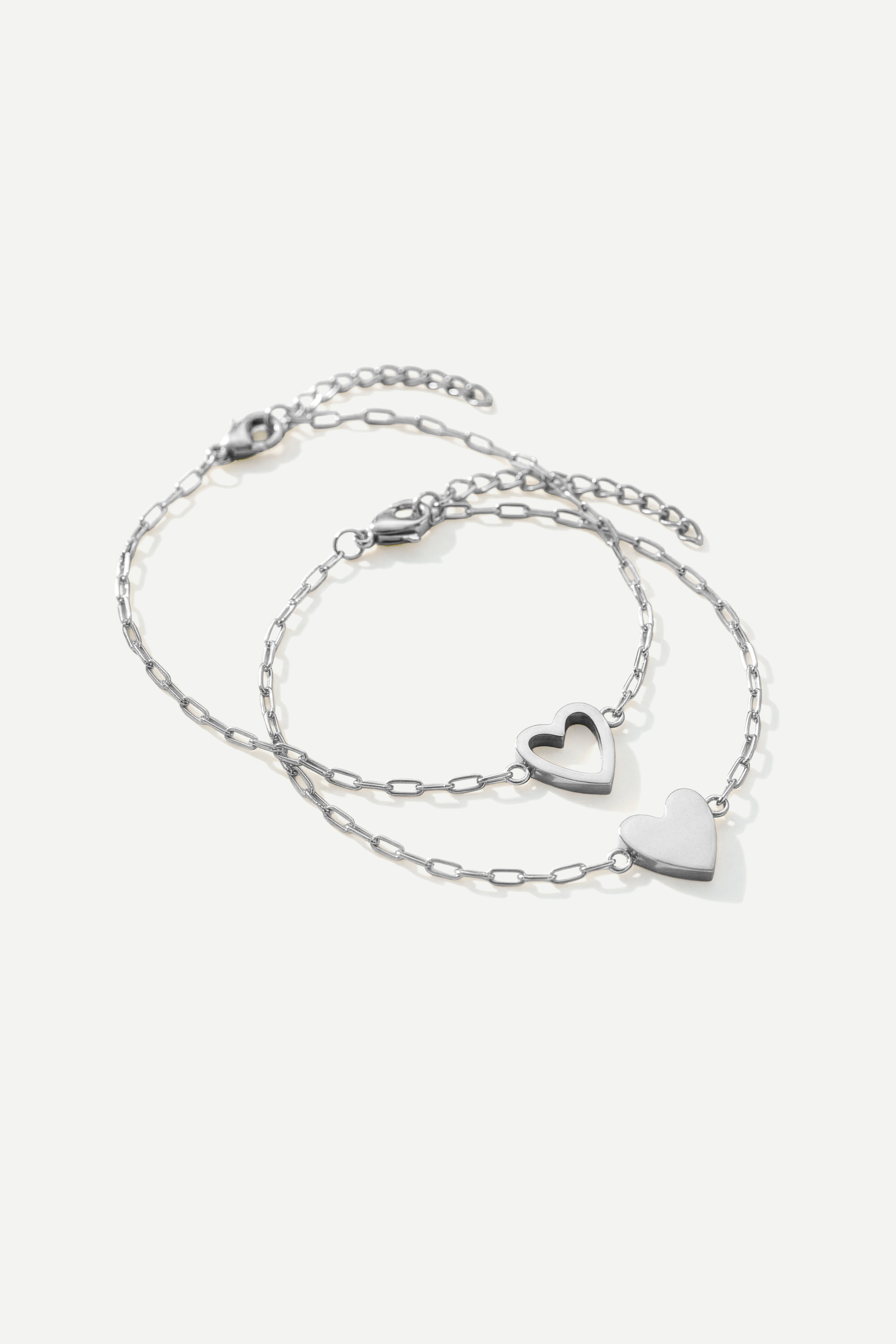 Perfect Fit Heart Bracelet Set – Mint & Lily