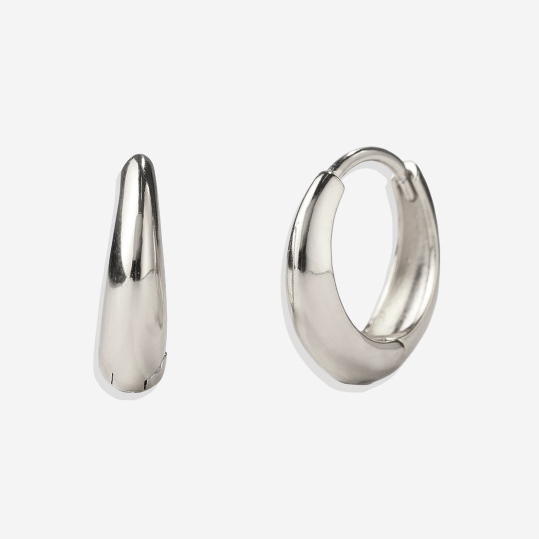 Mint & Lily Teardrop Huggie Hoop Earrings