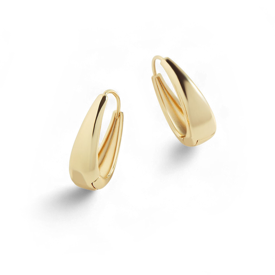 Mint & Lily Teardrop Huggie Hoop Earrings main image 1