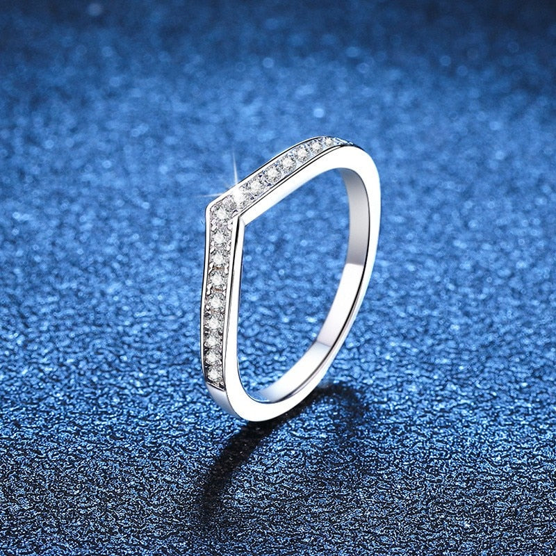 Moissanite Peak Ring - 4