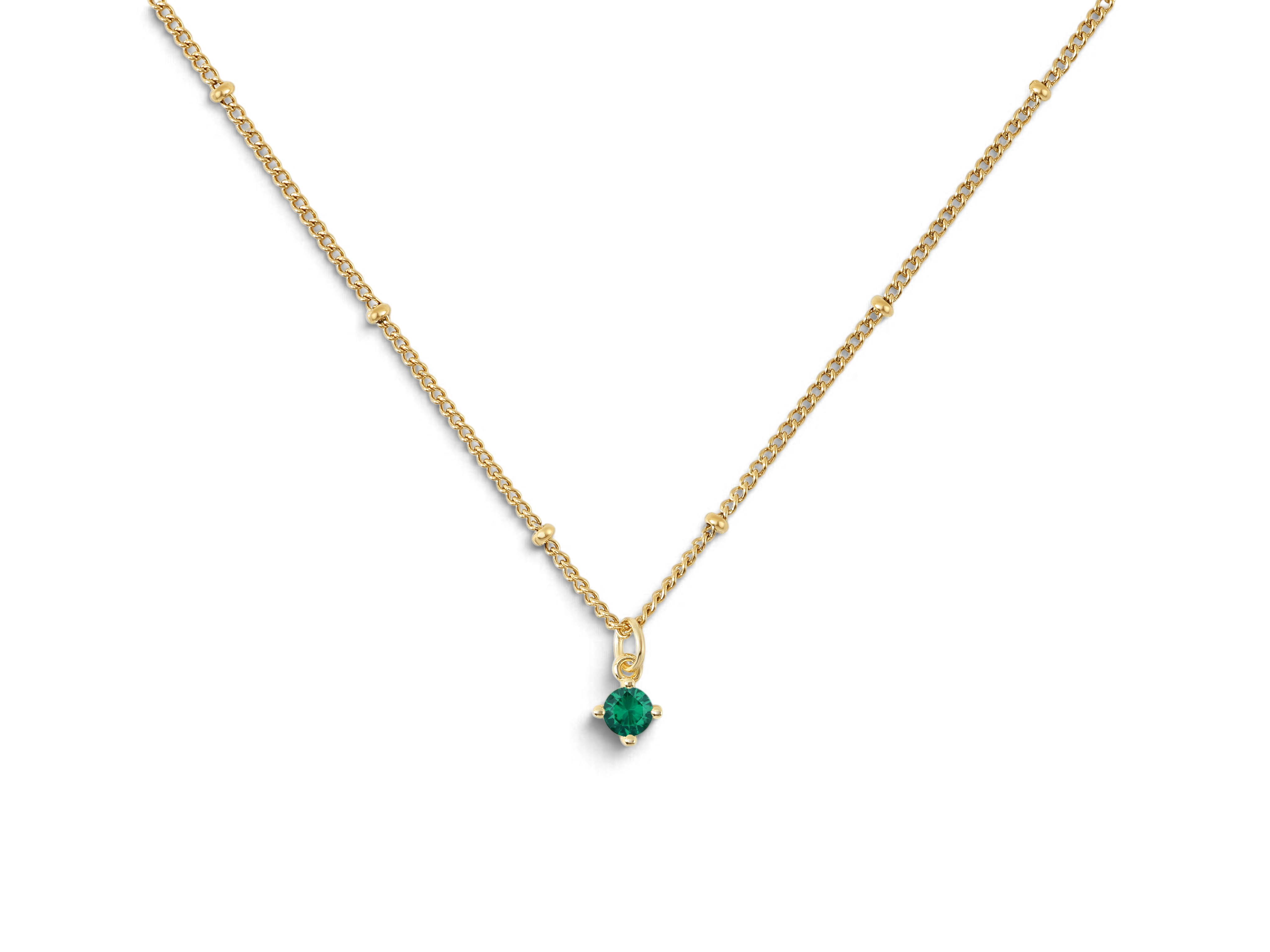 Satellite Chain Birthstone Necklace