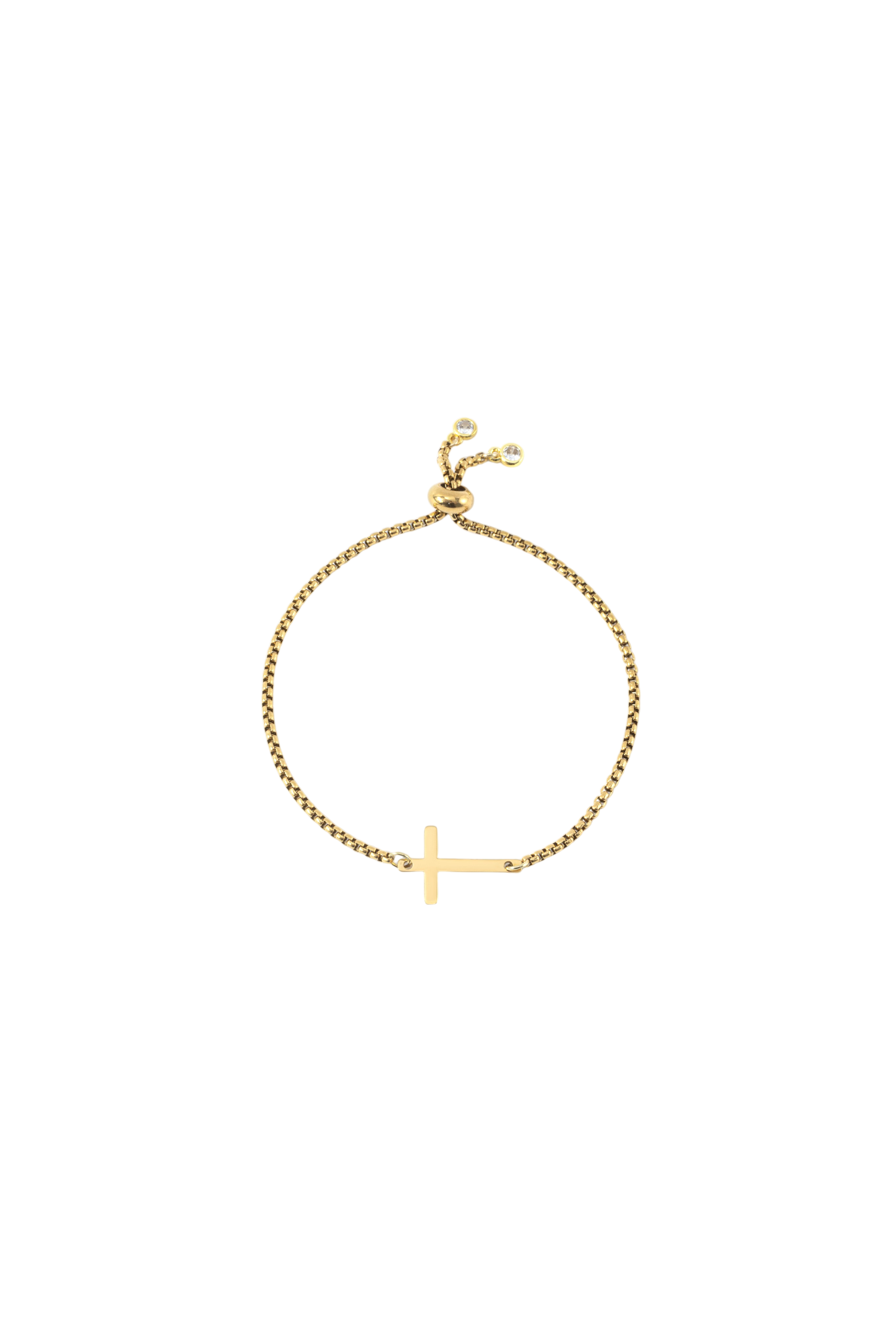 Sideways Cross Slider Bracelet