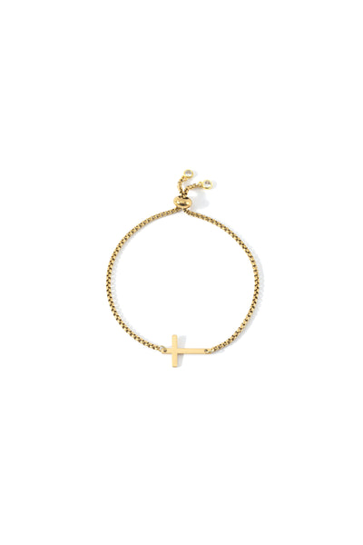 Sideways Cross Slider Bracelet – Mint & Lily