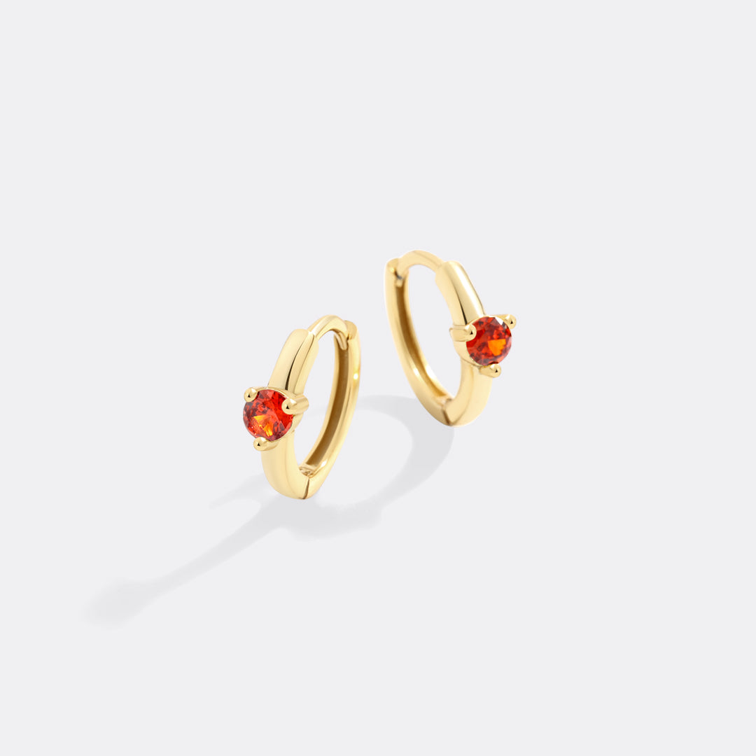18k Gold Over Sterling Silver / July Ruby