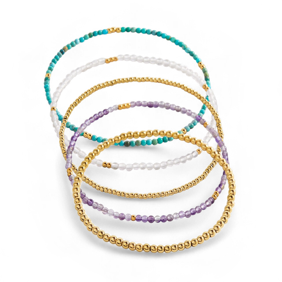 Smooth Sailing Bracelet Stacking Set Mint & Lily