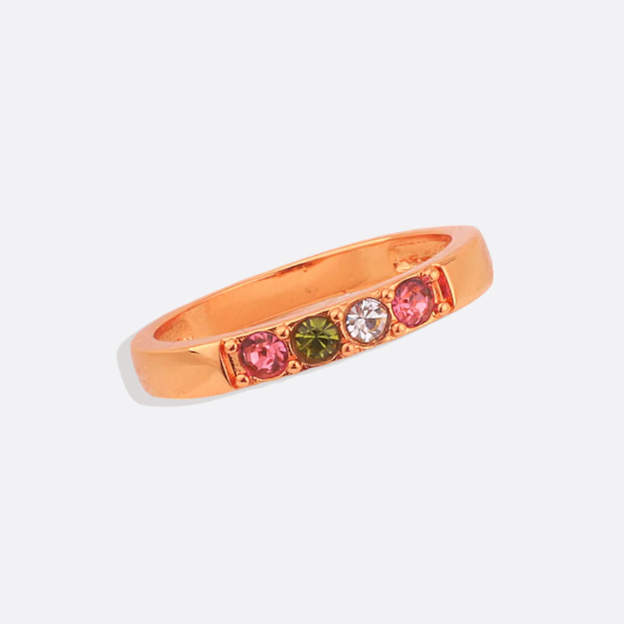 Stackable Birthstones Band Ring – Mint & Lily