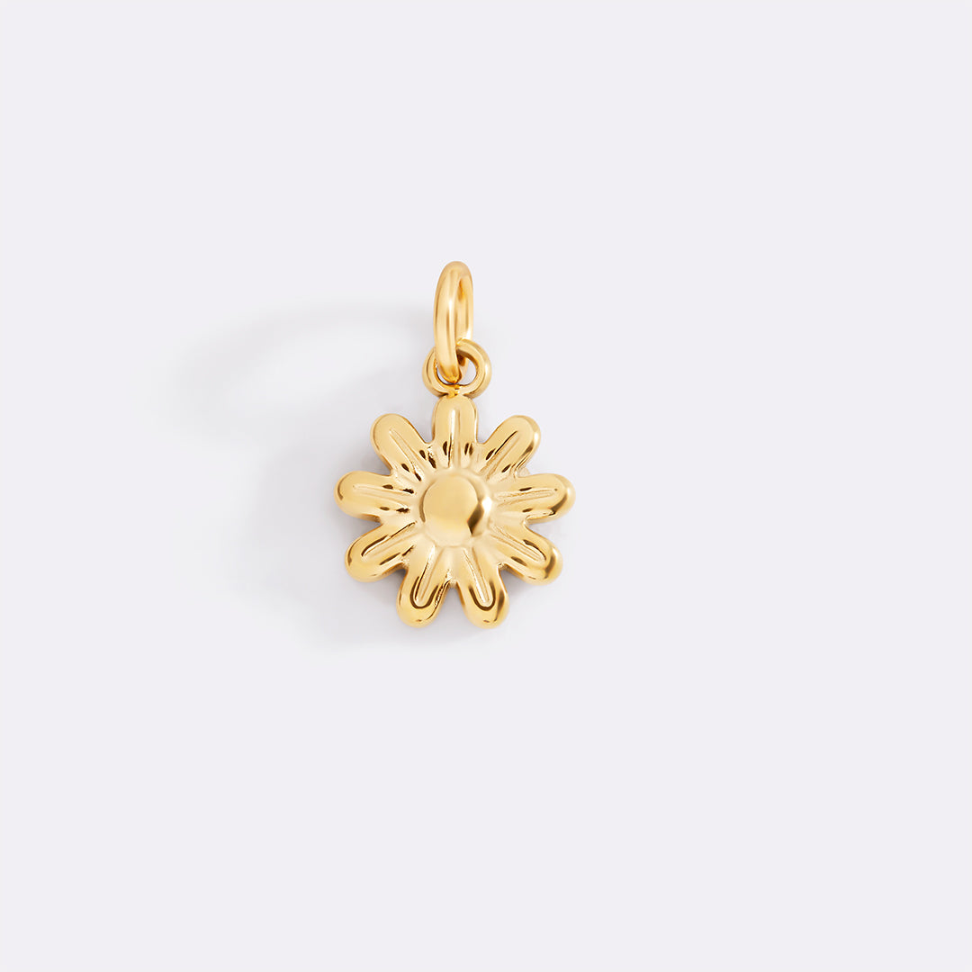 lily flower charm Sunny Day Flower Charm Necklace Pendant