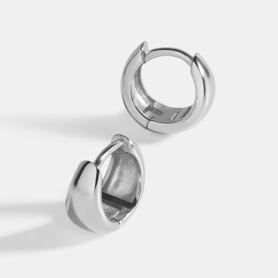 Teardrop Huggie Gold
