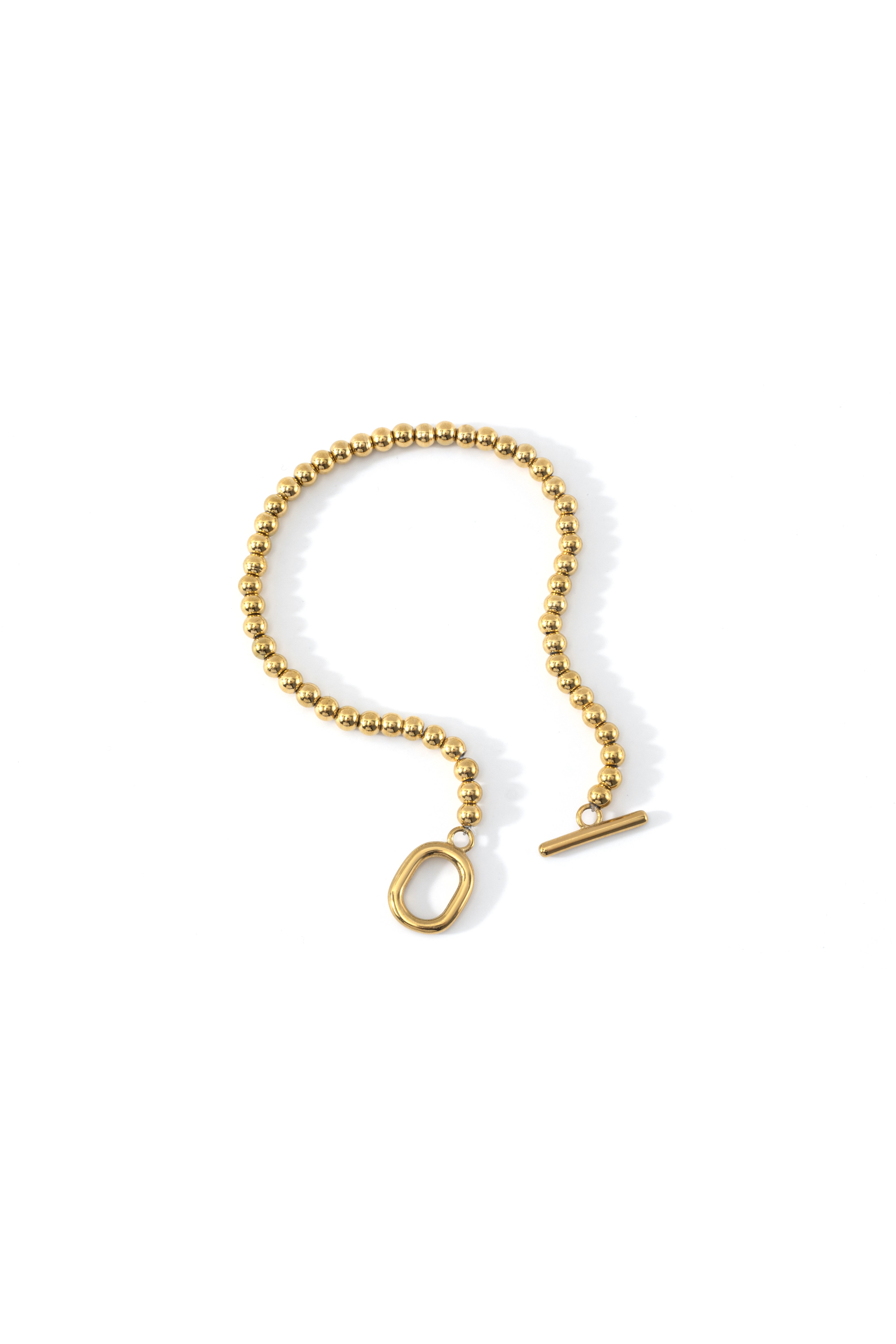 Toggle Clasp Beaded Bracelet – Mint & Lily