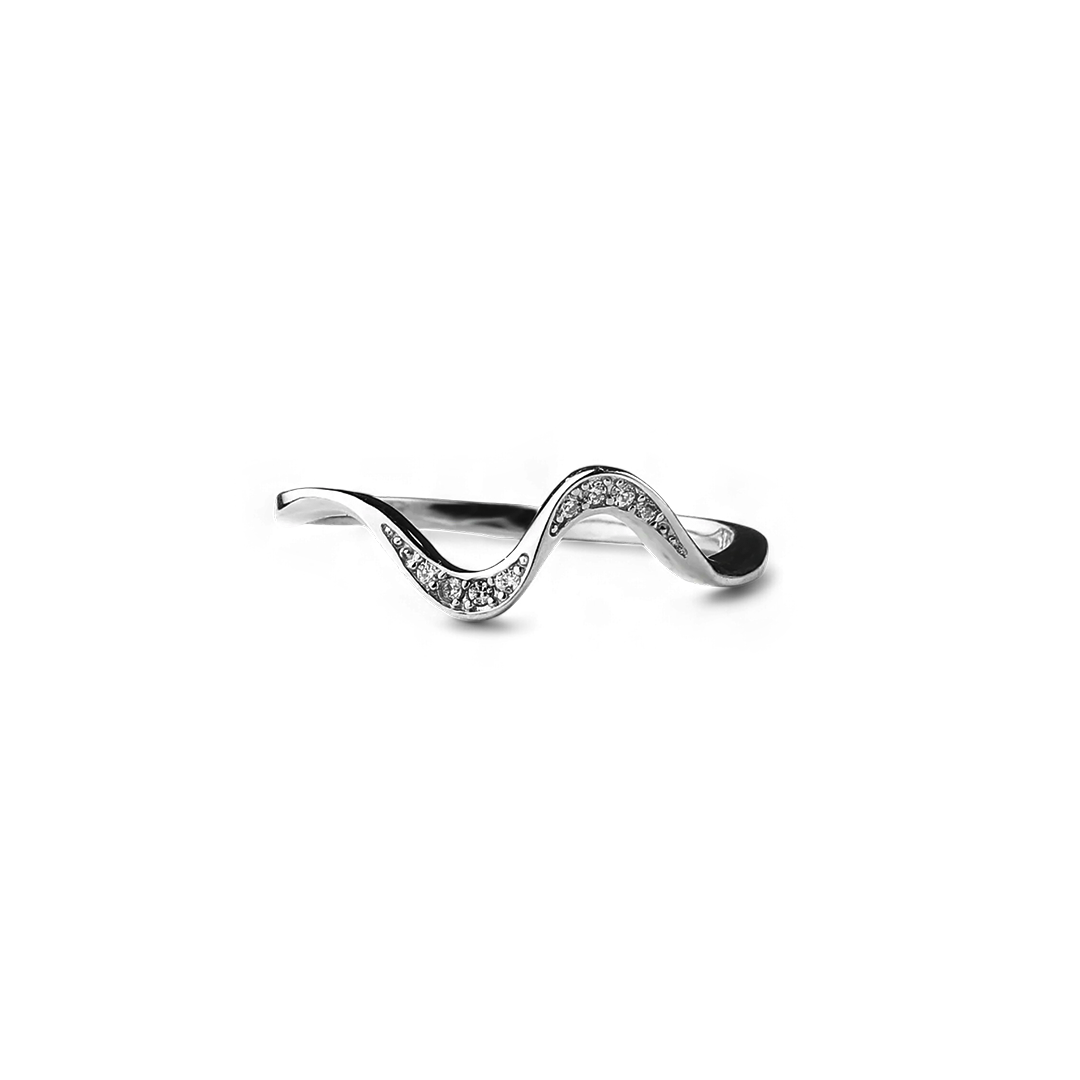 You've Weathered Countless Storms Dainty Wave Ring