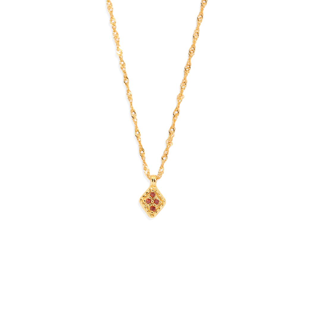 Dainty Birthstone Kite Necklace