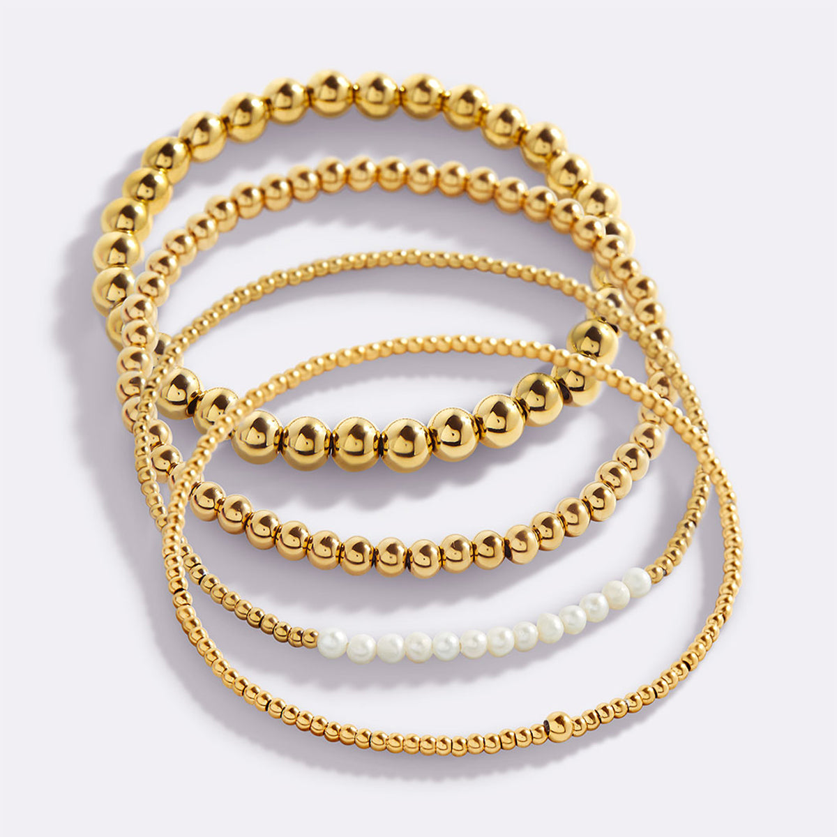 Everyday pearl bracelet in gold — perfect bridesmaid gift — Mint & Lily
