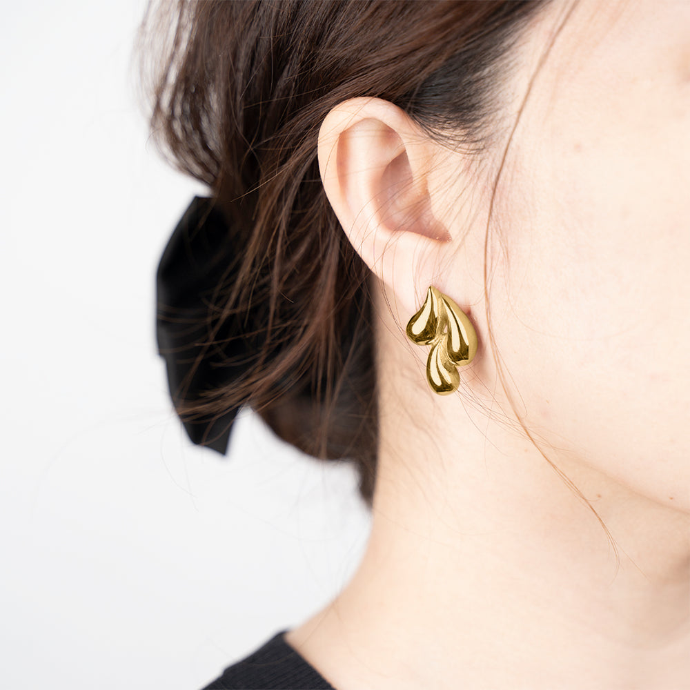 Cluster Drop Earrings - 18k Gold Plated