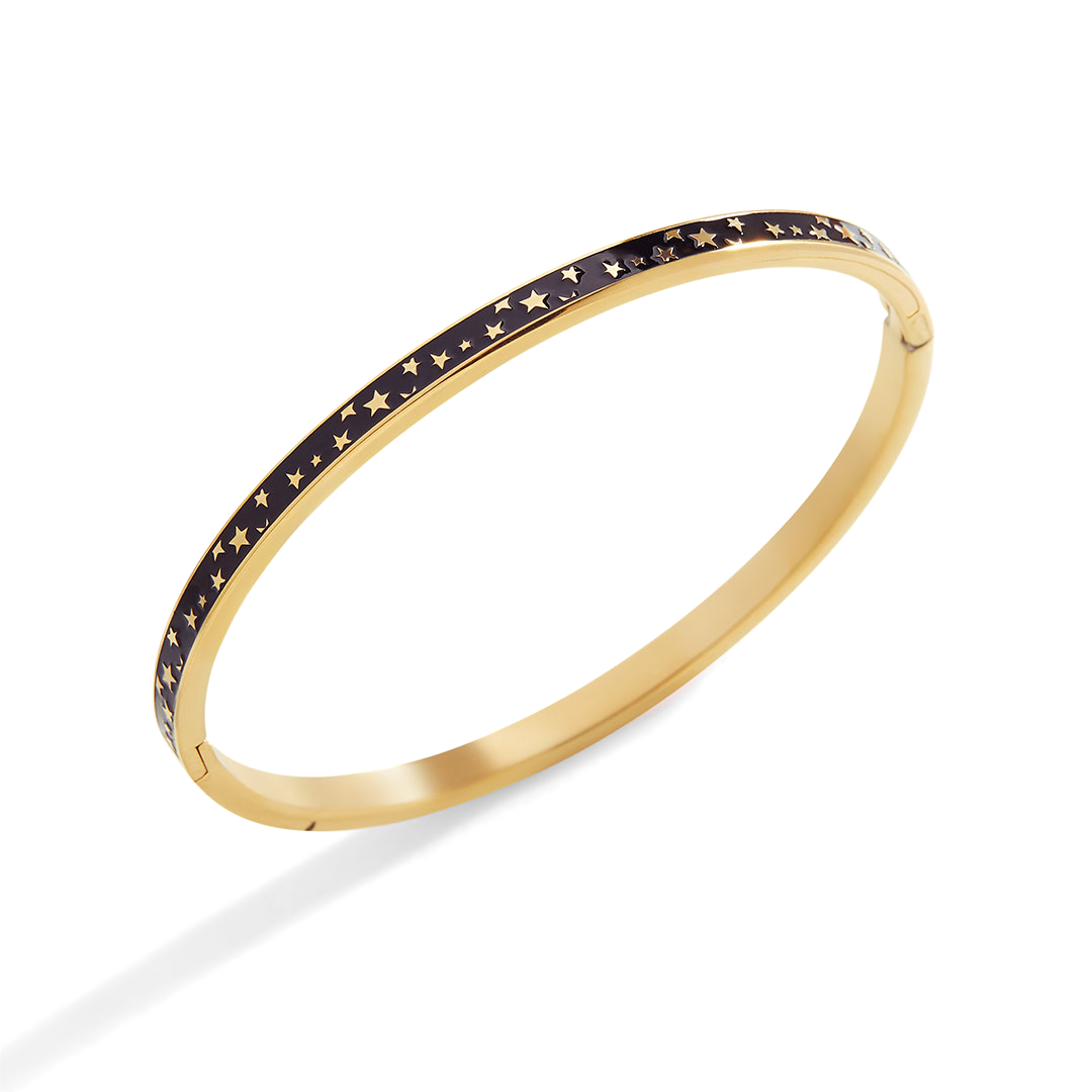 Enamel Bangle Bracelet