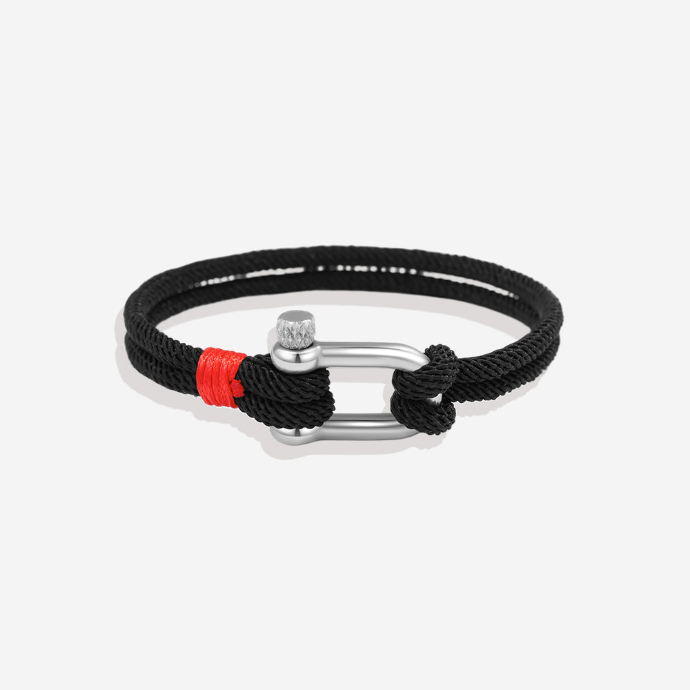 Anchor Rope Bracelet - Black