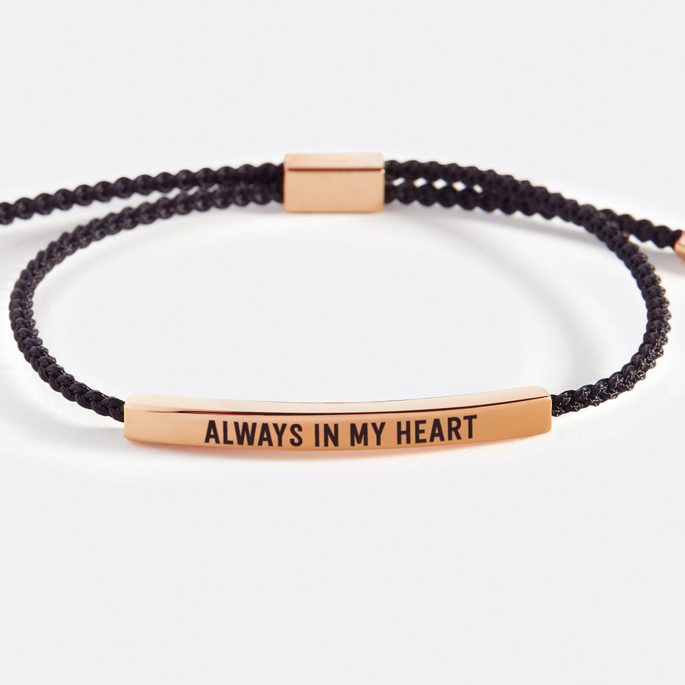 Always In My Heart Inspire Bracelet - 18k Rose Gold Plated / Lemon Yellow / Standard