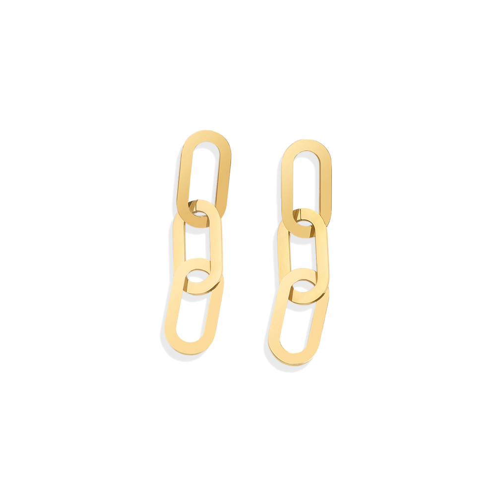 Chunky Chain Link Earrings - Default Title