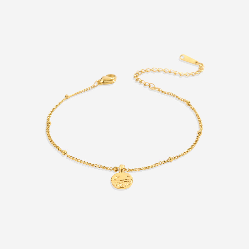 Dainty Coastal Wave Bracelet - Gold / 6.5" + 2"