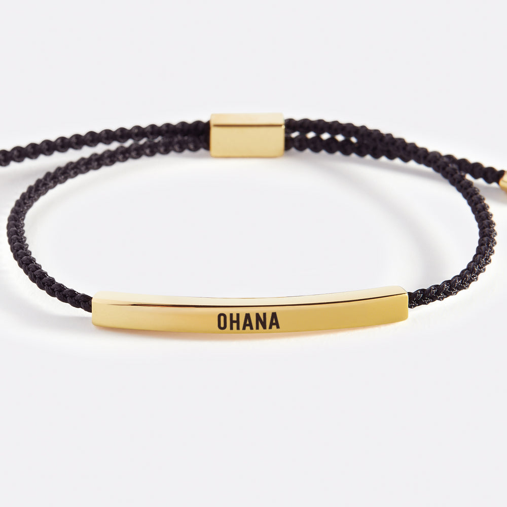 Ohana Inspire Bracelet - Gold / Midnight Black / Standard