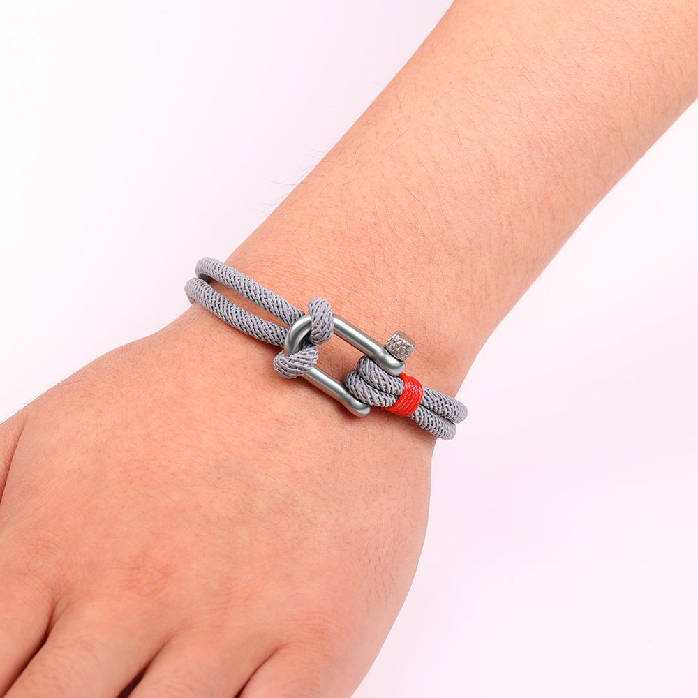 Anchor Rope Bracelet - Black