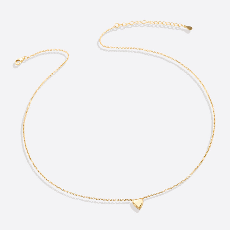 Stackable Tiny Heart Necklace – Mint & Lily
