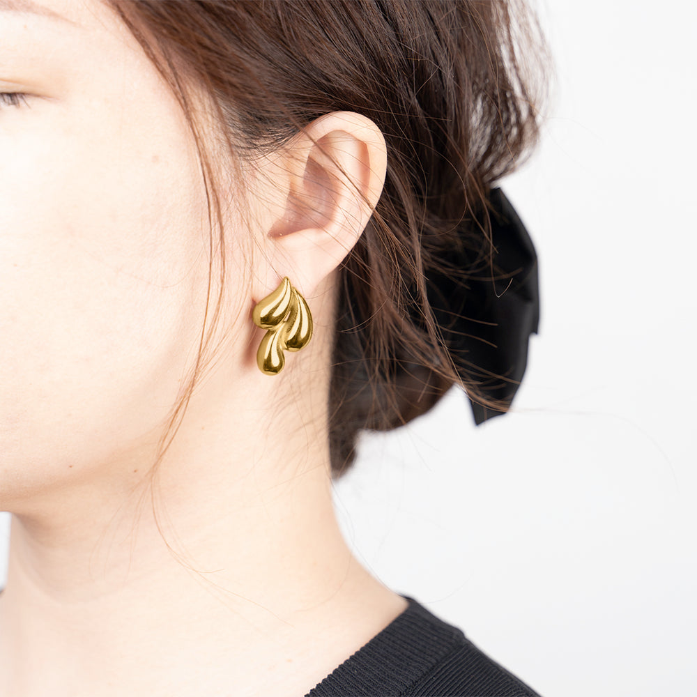 Cluster Drop Earrings - 18k Gold Plated