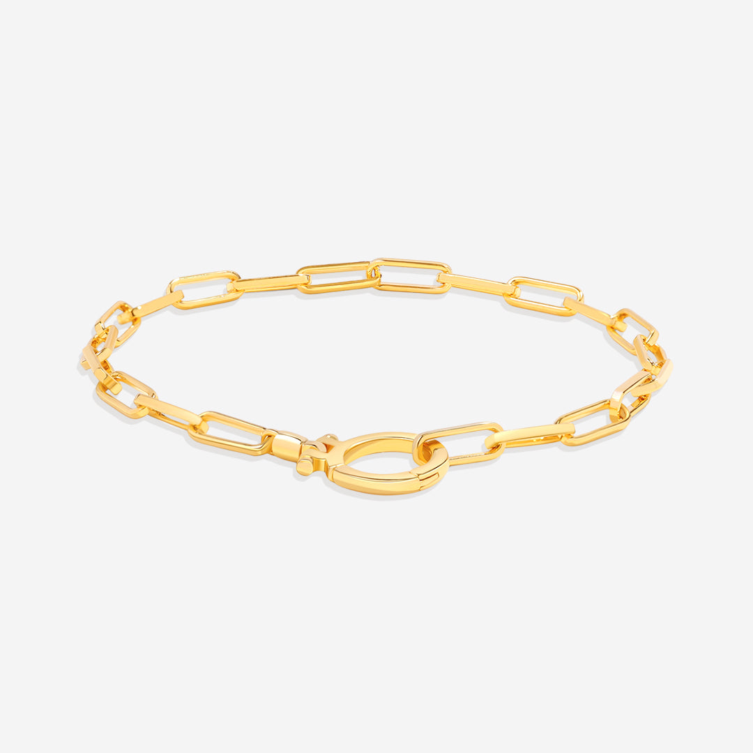 Mint & Lily Interlinked Diamond Paperclip Bracelet