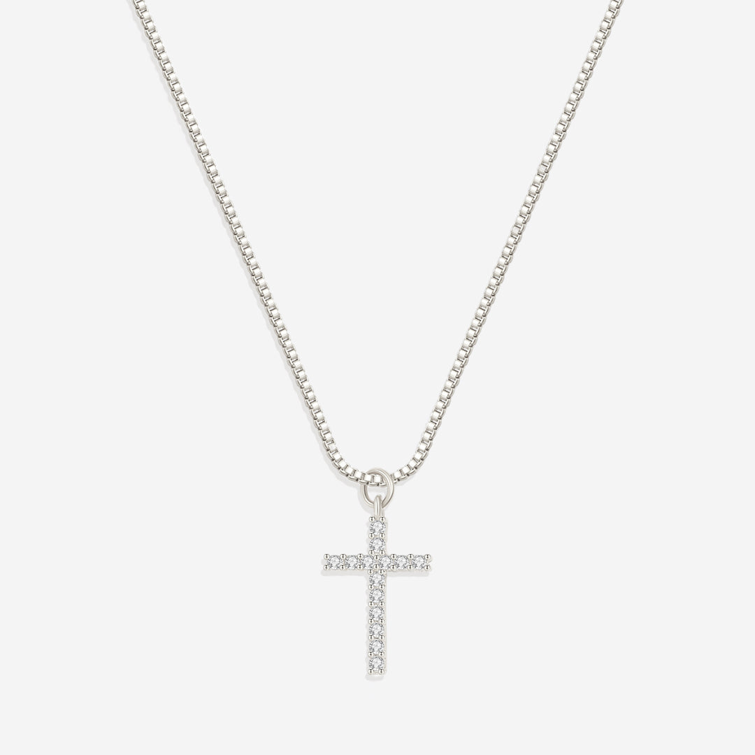 Pave Cross Necklace