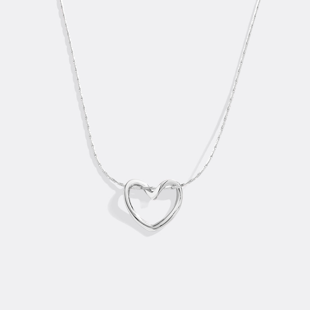 Open Heart Necklace – Mint & Lily