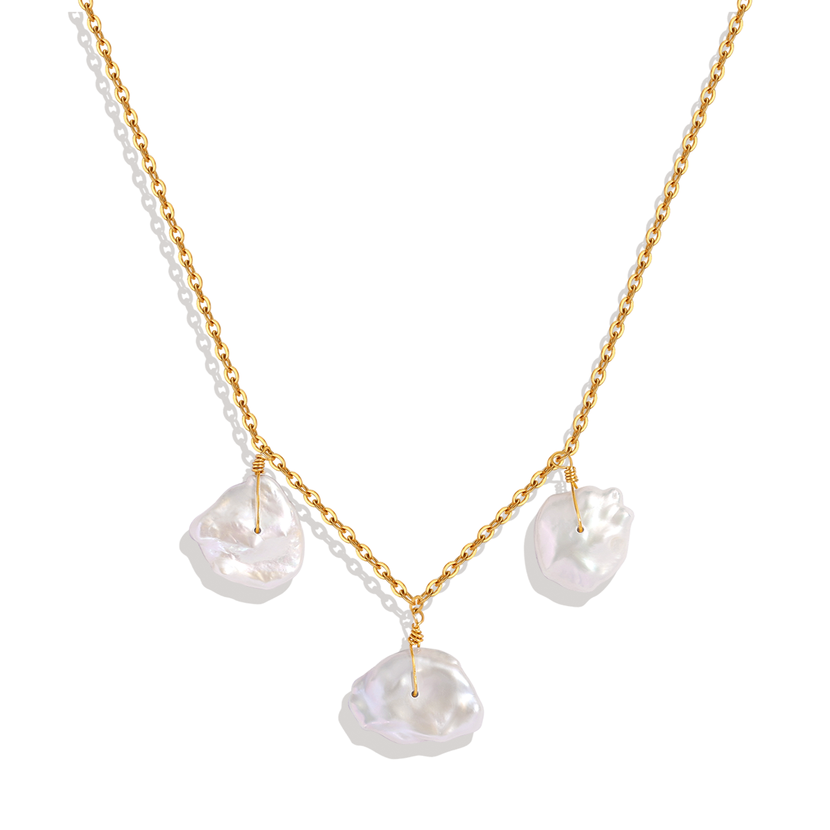 Keshi Pearl Nugget Necklace – Mint & Lily