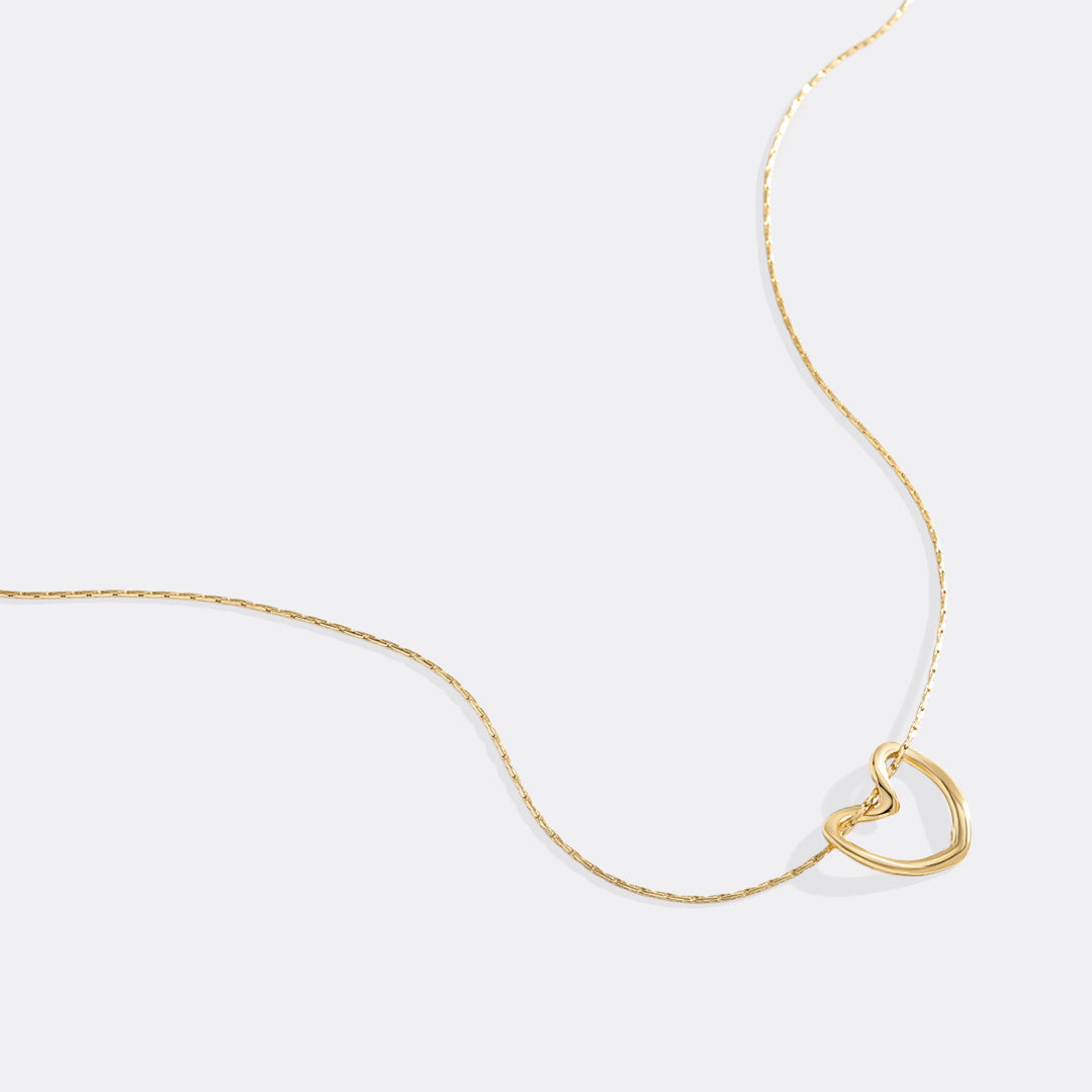 Open Heart Necklace – Mint & Lily