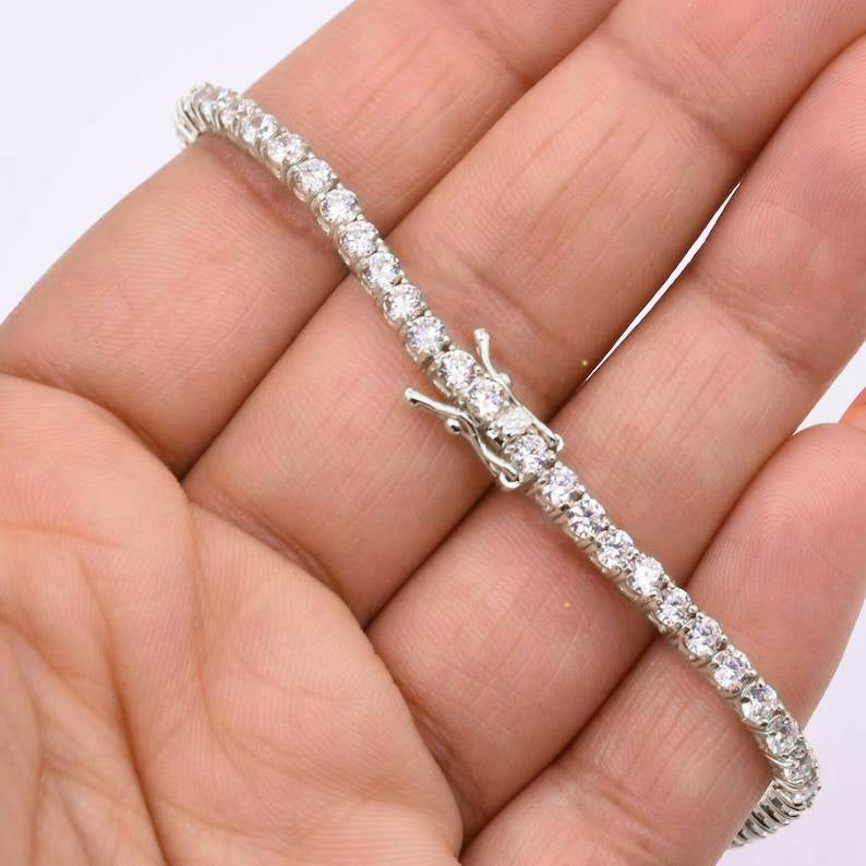 Classic Tennis Bracelet - 925 Sterling Silver