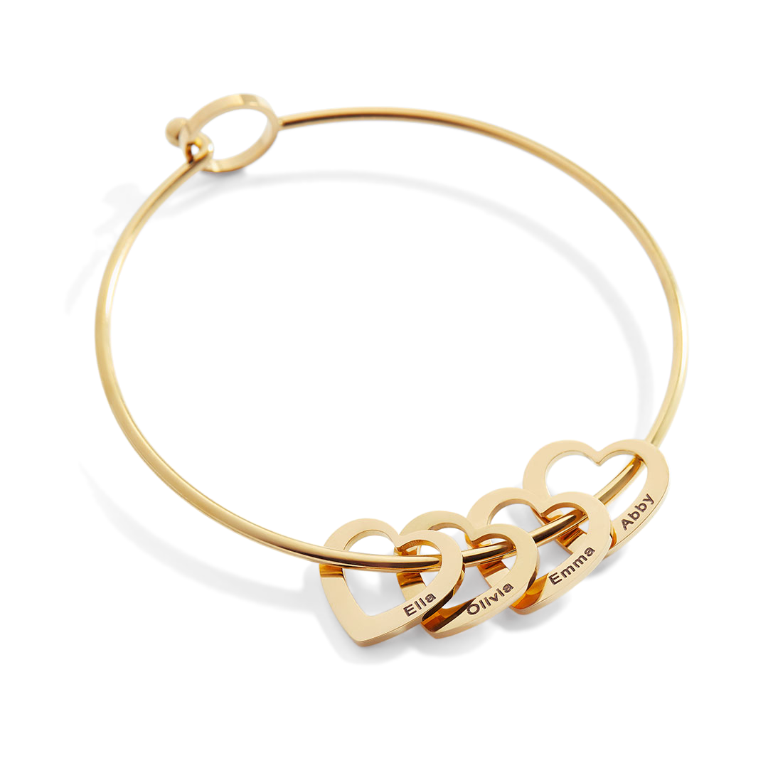 Personalized Hearts Love Bracelet