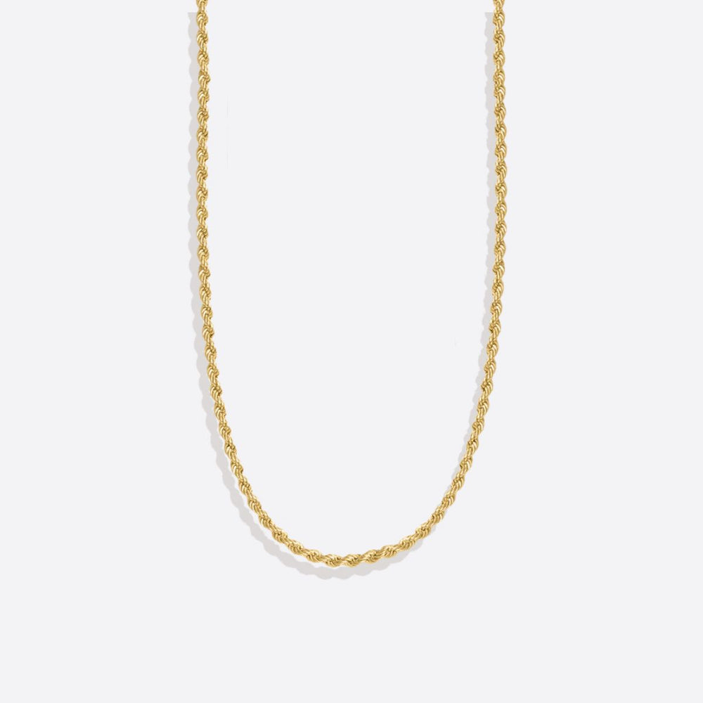 Rope + Paperclip Chain Set - 18k Gold Plated