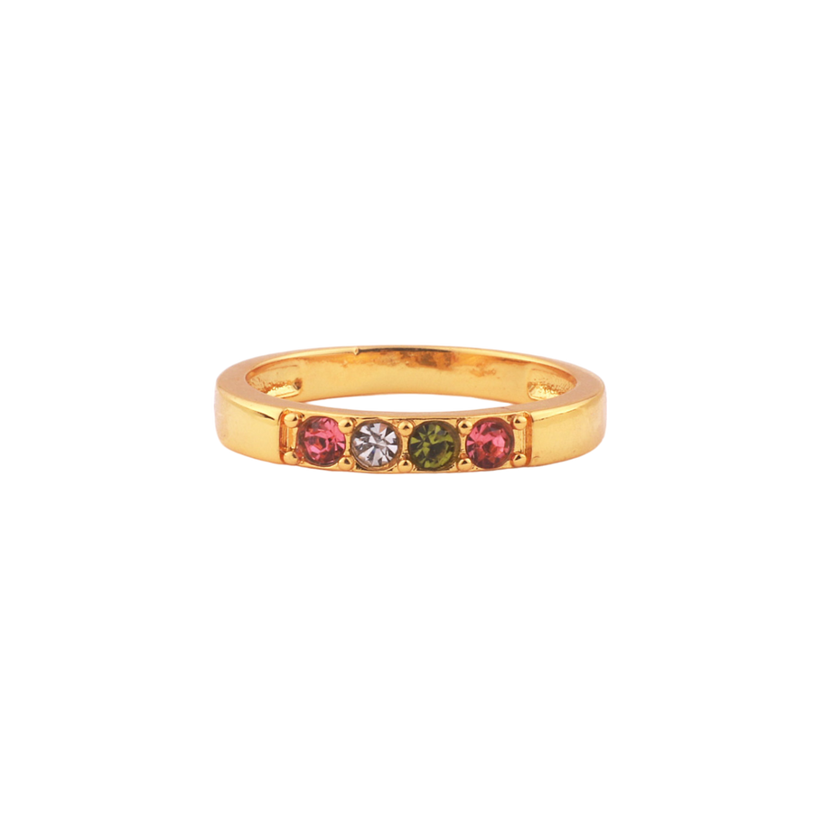 Stackable Birthstones Band Ring – Mint & Lily
