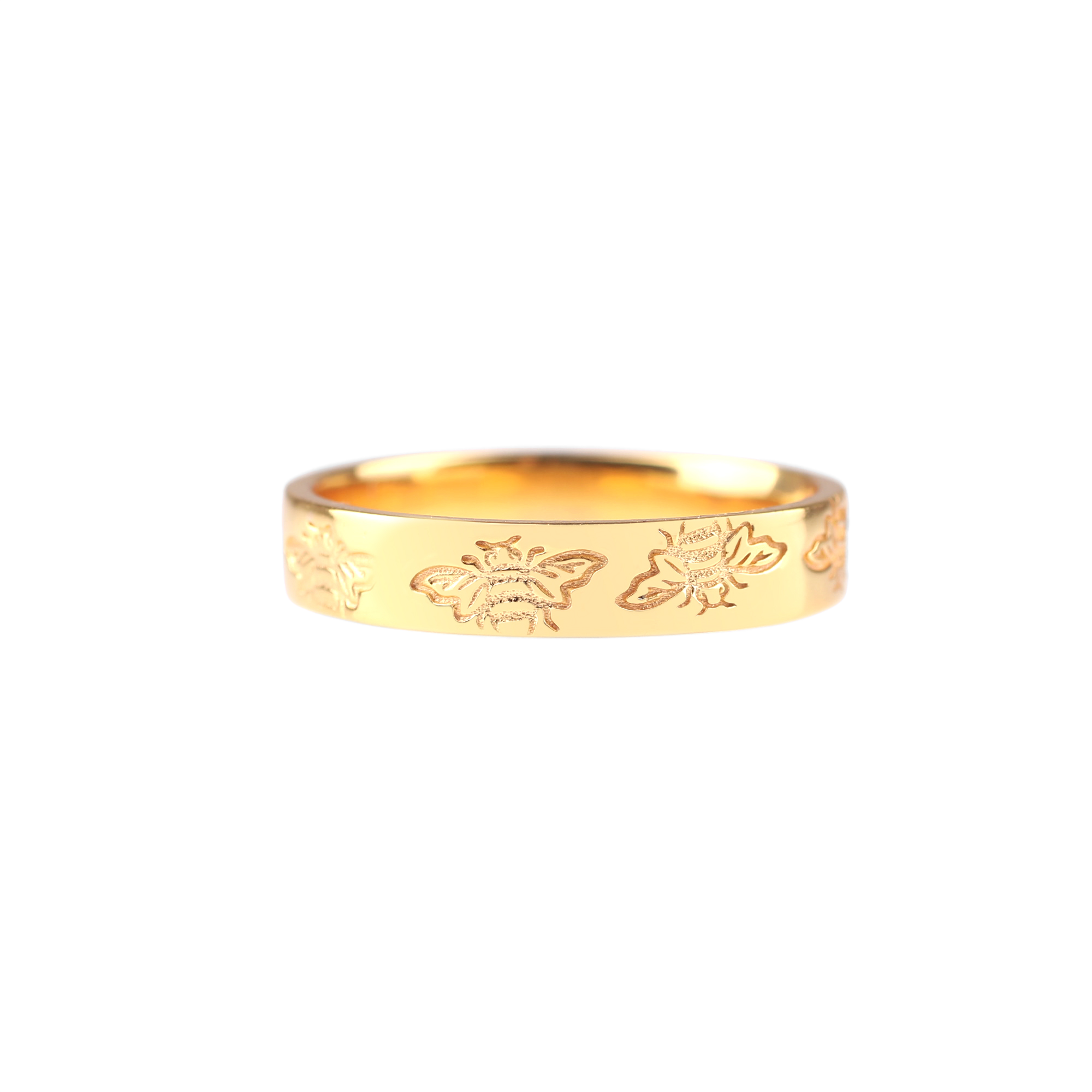 Stamped Honey Bee Band