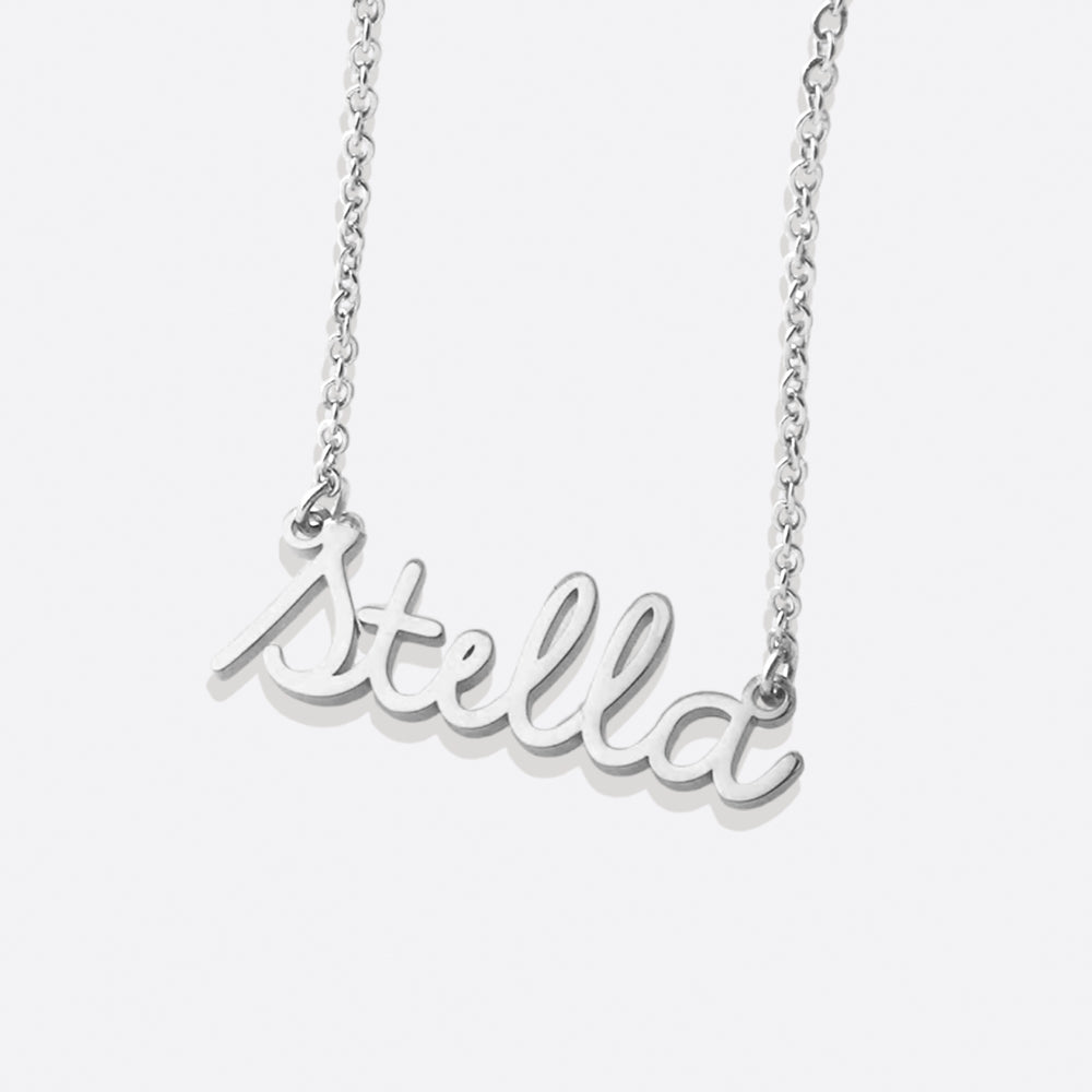 Personalized Name Necklace | Choose from 9 Styles - Silver / Stella