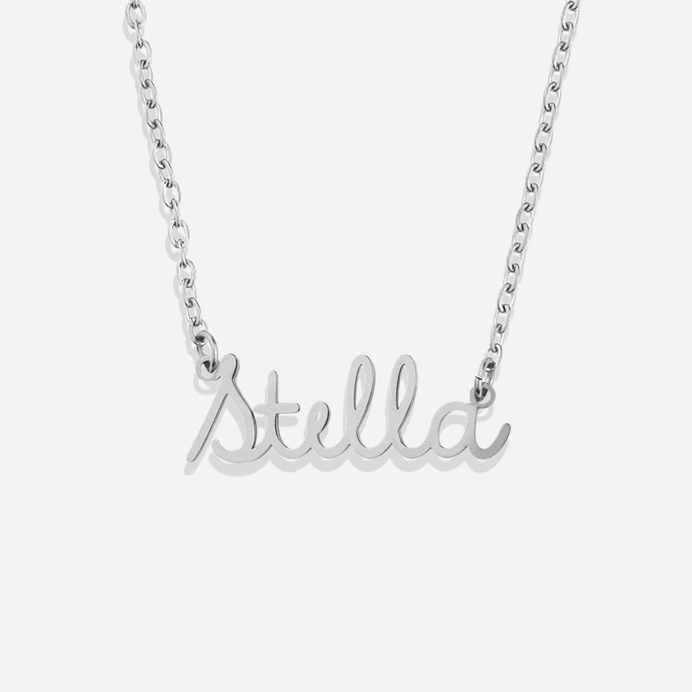 Personalized Name Necklace | Choose from 9 Styles - Silver / Stella