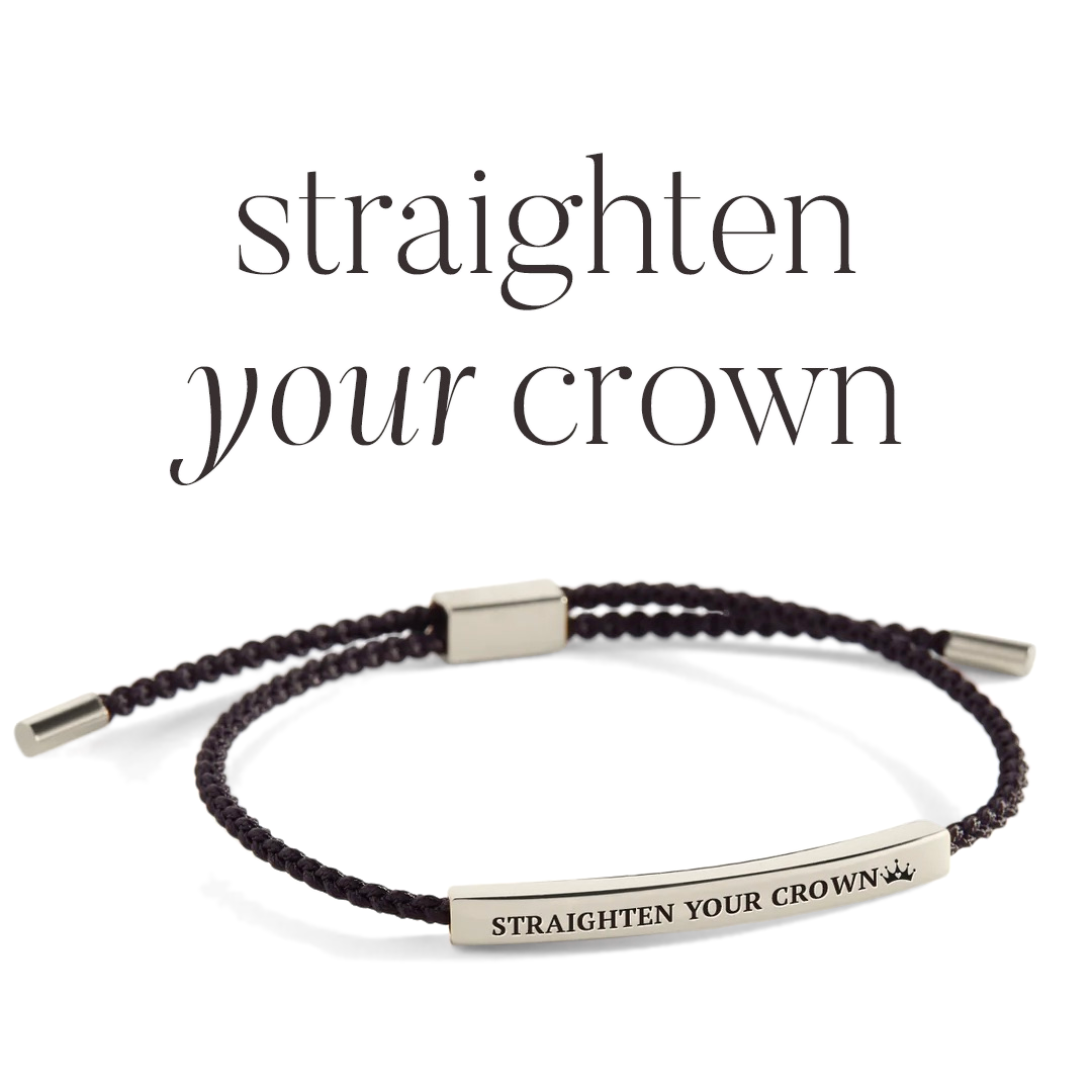 Bracelet with engraved message on a light background