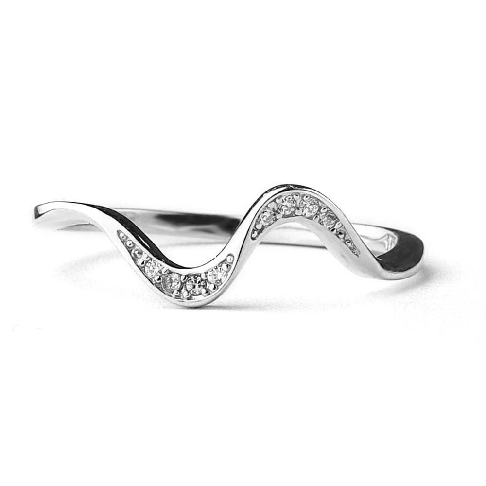 You've Weathered Countless Storms Dainty Wave Ring - 4