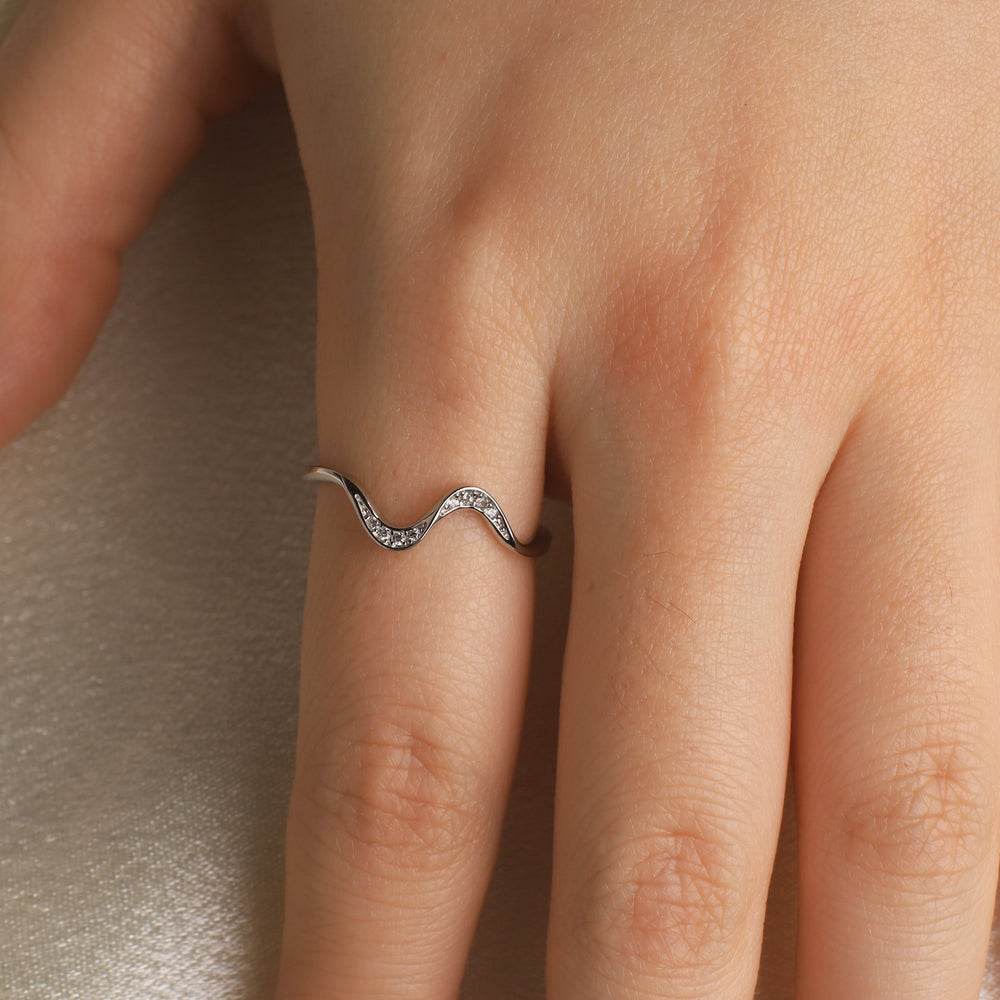 You've Weathered Countless Storms Dainty Wave Ring - 4