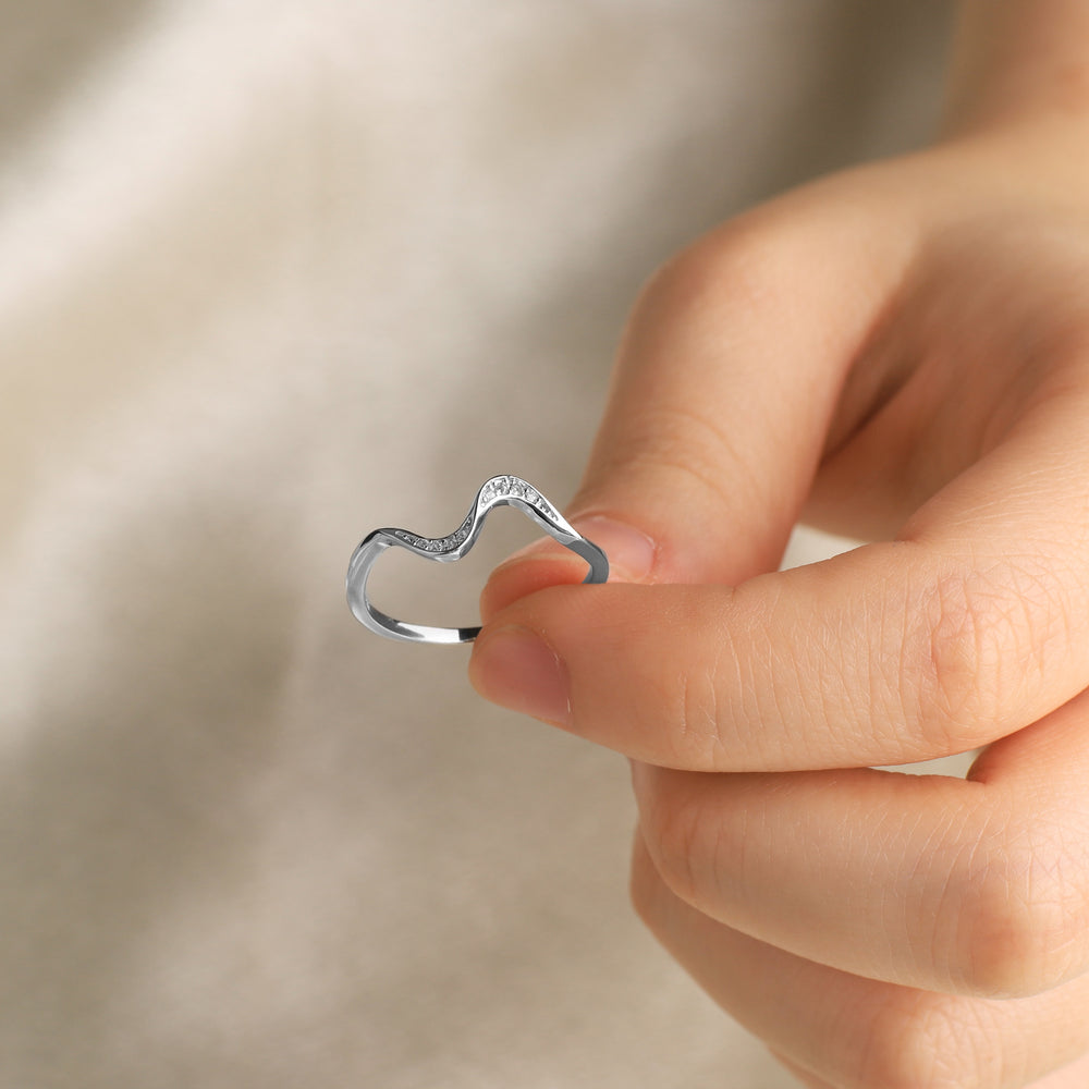 You've Weathered Countless Storms Dainty Wave Ring - 4