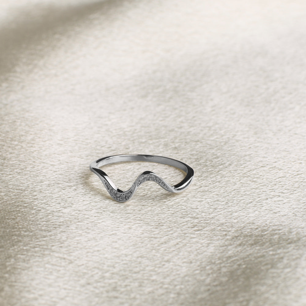 You've Weathered Countless Storms Dainty Wave Ring - 4