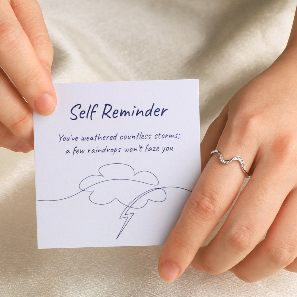 You've Weathered Countless Storms Dainty Wave Ring - 4