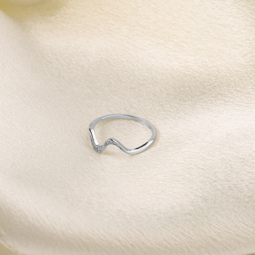 You've Weathered Countless Storms Dainty Wave Ring - 4