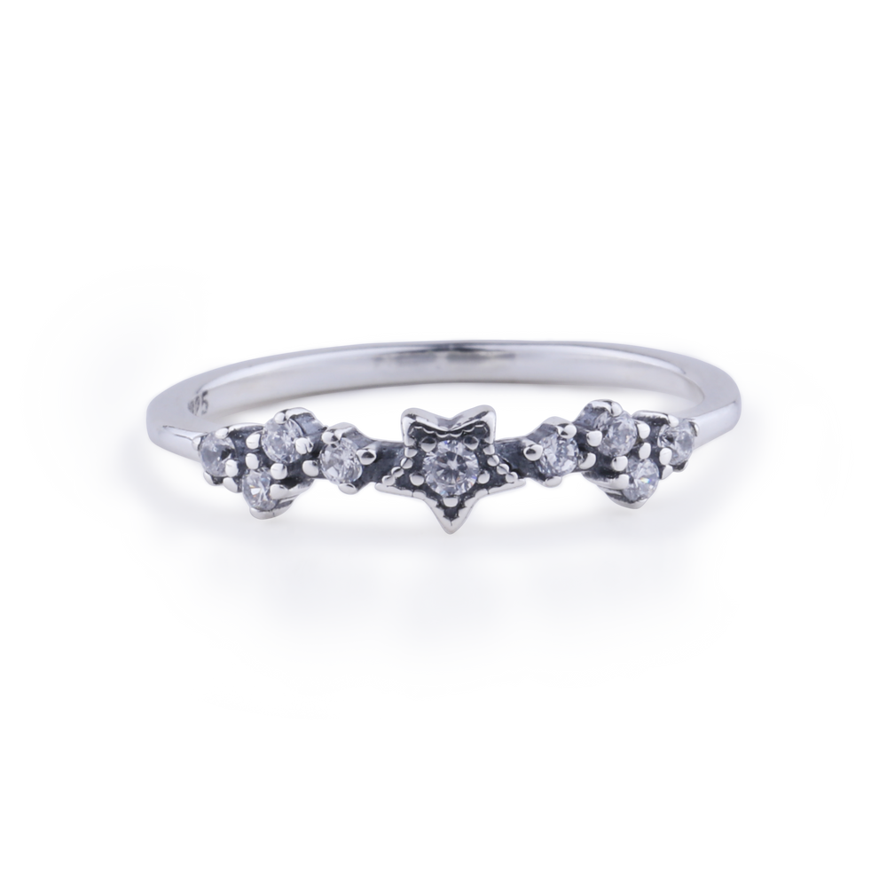 You Were Born To Shine Stars Ring - Silber / 5